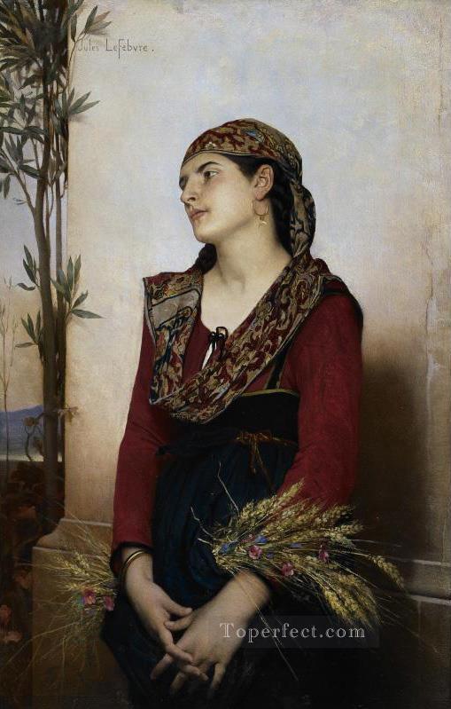 Mediterranean Beauty Jules Joseph Lefebvre Oil Paintings